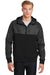 Sport-Tek Outerwear DISCONTINUED  Sport-Tek ®  Embossed Hybrid Full-Zip Hooded Jacket. JST50