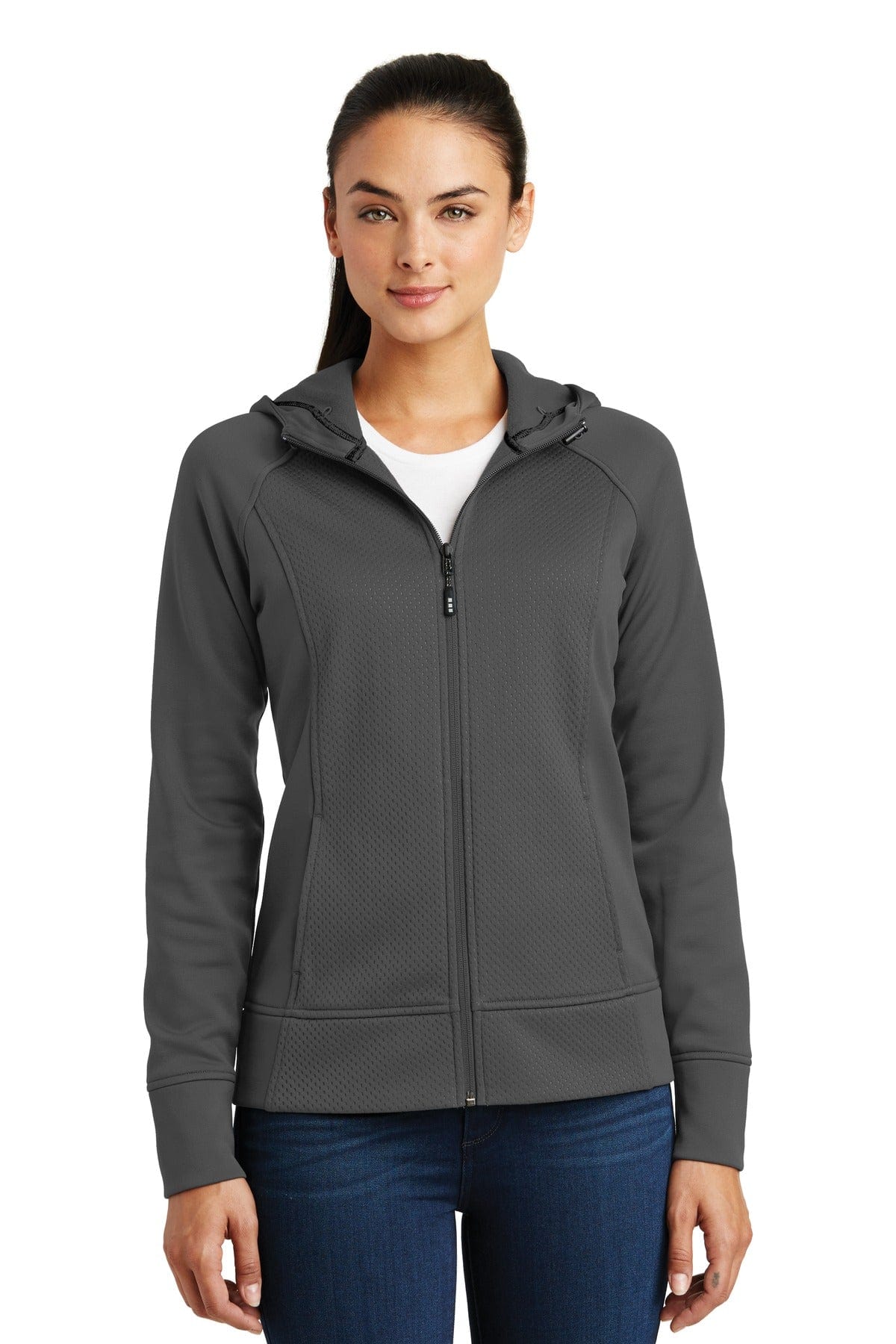 Sport-Tek Outerwear DISCONTINUED  Sport-Tek ®  Ladies Rival Tech Fleece Full-Zip Hooded Jacket. LST295
