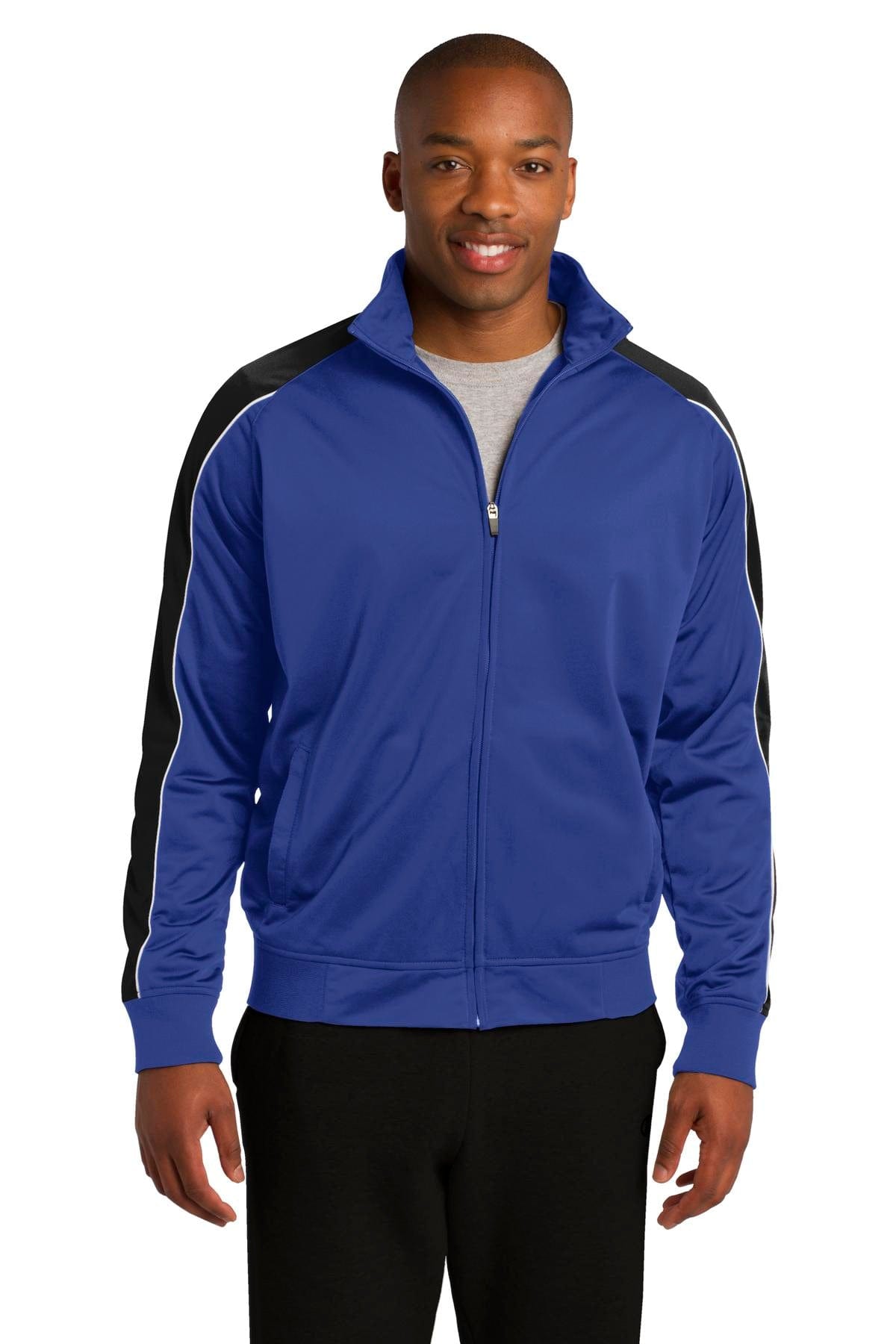 Sport-Tek Outerwear DISCONTINUED  Sport-Tek ®  Piped Tricot Track Jacket. JST92