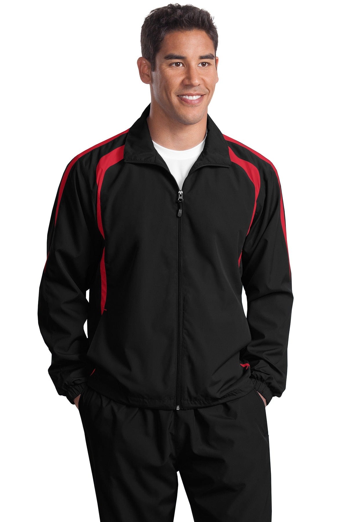 Sport-Tek Outerwear DISCONTINUED  Sport-Tek ®  Tall Colorblock Raglan Jacket. TJST60