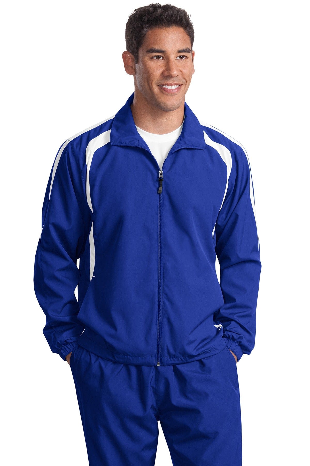 Sport-Tek Outerwear DISCONTINUED  Sport-Tek ®  Tall Colorblock Raglan Jacket. TJST60