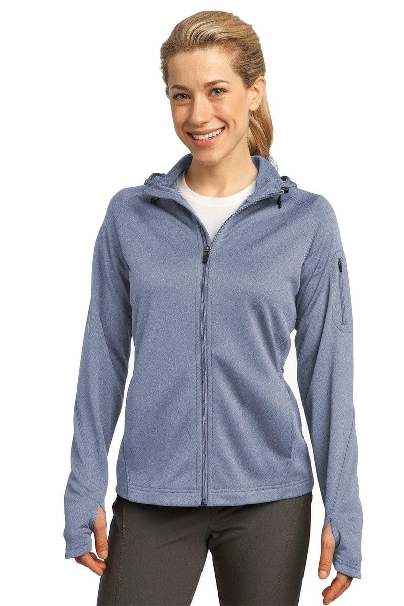 Sport-Tek Outerwear Sport-Tek L248:  Ladies Tech Fleece Full-Zip Hooded Jacket.