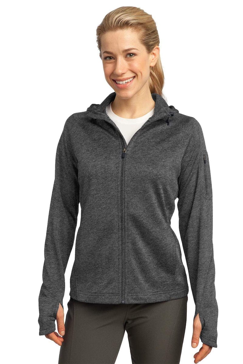 Sport-Tek Outerwear Sport-Tek L248:  Ladies Tech Fleece Full-Zip Hooded Jacket.