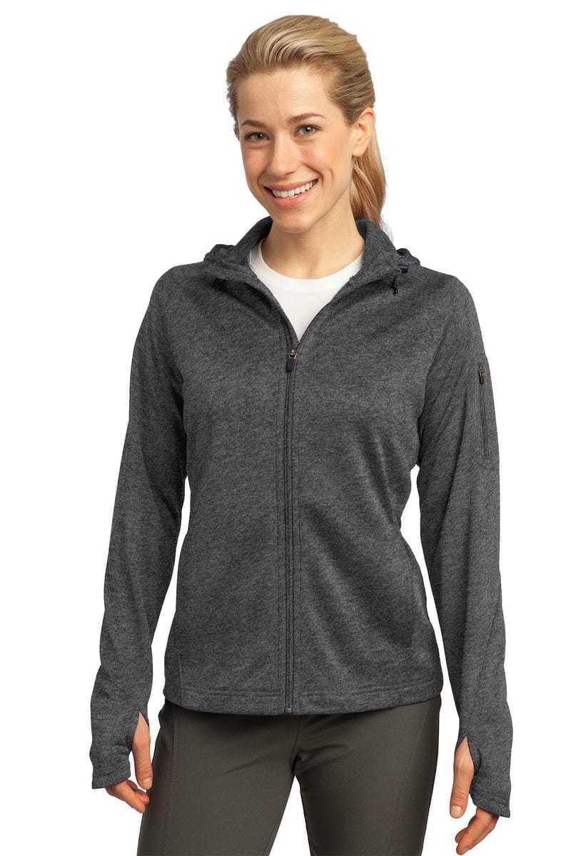Sport-Tek Outerwear Sport-Tek L248:  Ladies Tech Fleece Full-Zip Hooded Jacket.