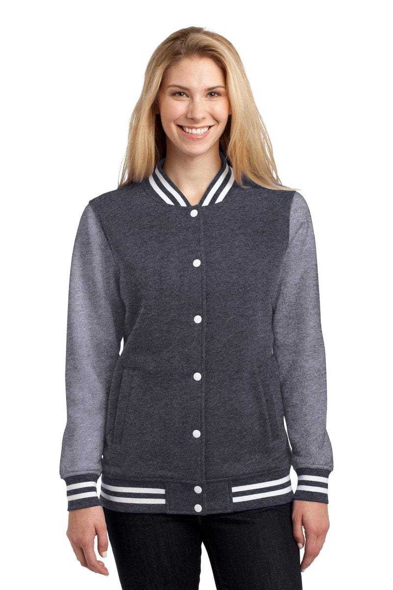 Sport-Tek Outerwear Sport-Tek LST270: Ladies Fleece Letterman Jacket