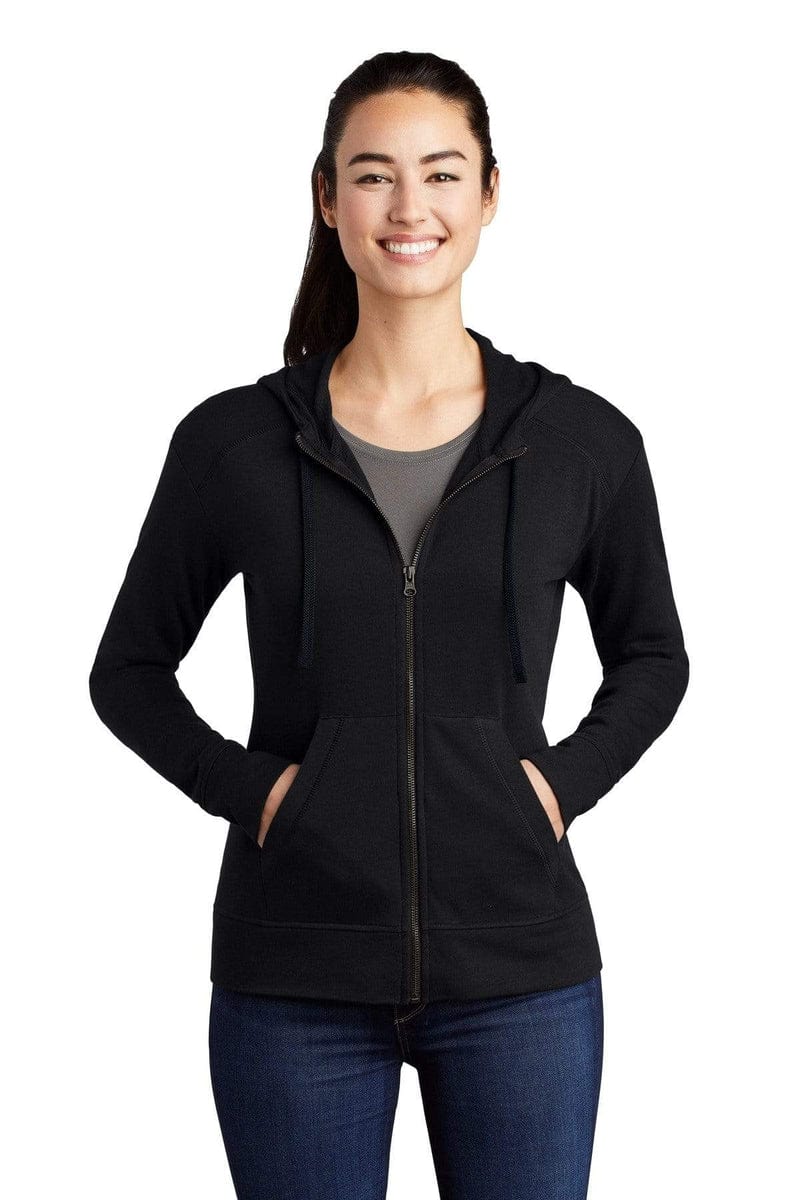 Sport-Tek Outerwear Sport-Tek LST293: Ladies PosiCharge Tri-Blend Wicking Fleece Full-Zip Hooded Jacket