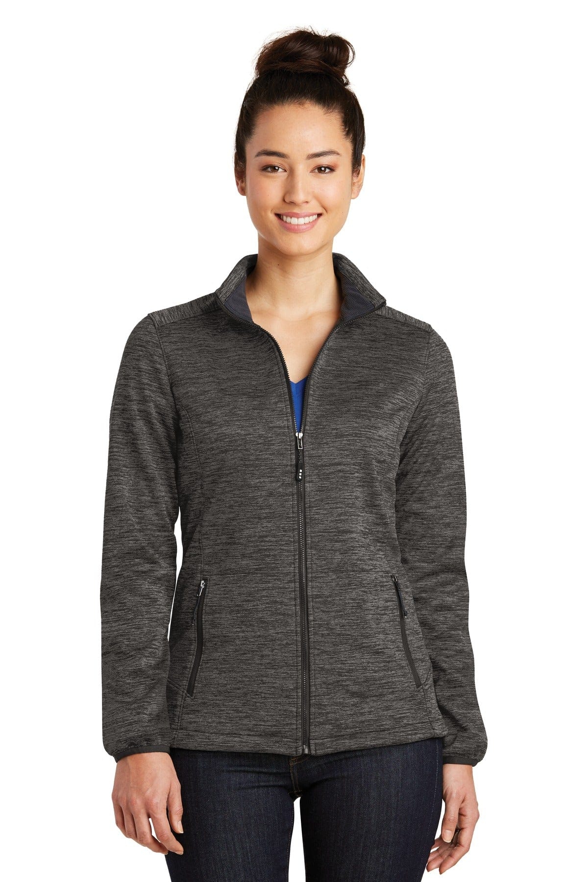 Sport-Tek Outerwear Sport-Tek LST30: Ladies PosiCharge Electric Heather Soft Shell Jacket