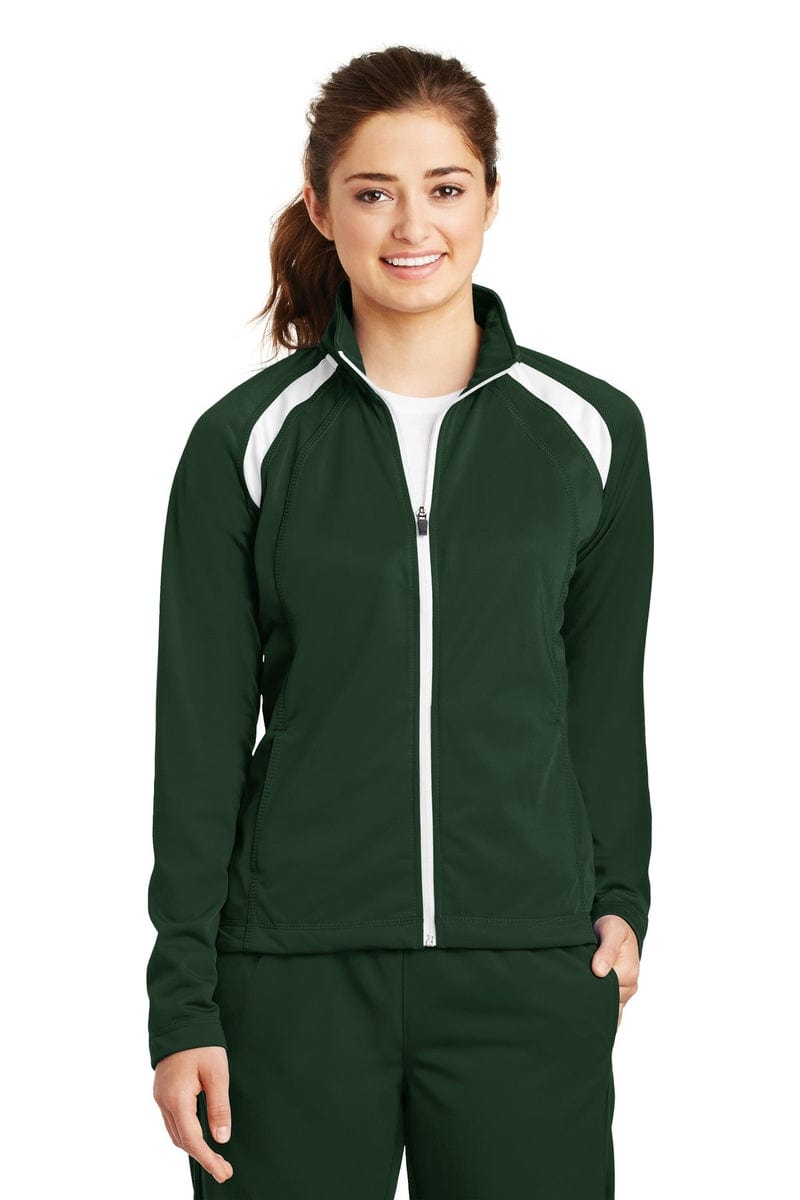 Sport-Tek Outerwear Sport-Tek LST90: Ladies Tricot Track Jacket