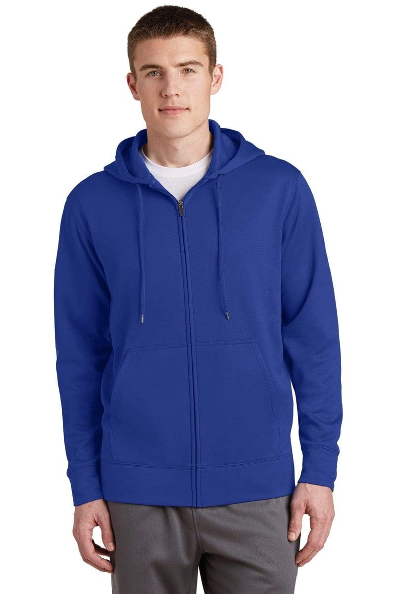 Sport-Tek Outerwear Sport-Tek ST238: Sport-Wick Fleece Full-Zip Hooded Jacket