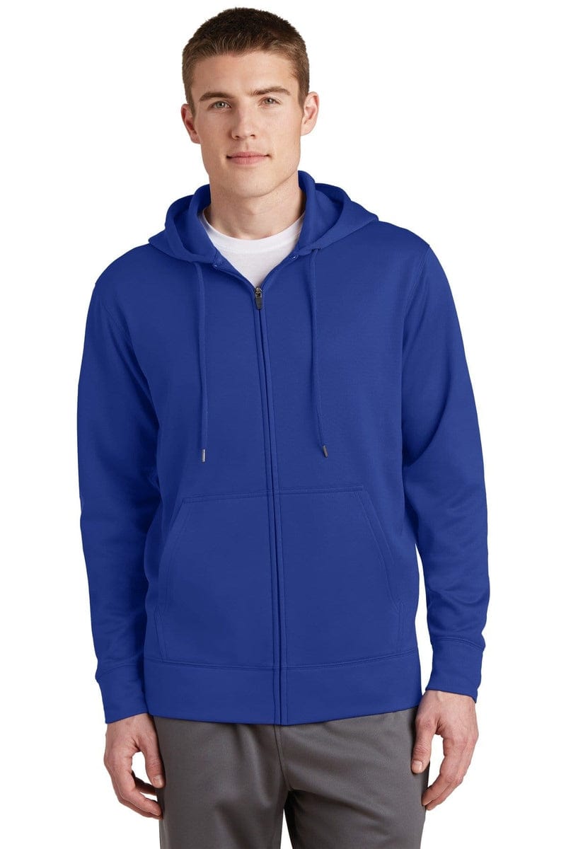 Sport-Tek Outerwear Sport-Tek ST238: Sport-Wick Fleece Full-Zip Hooded Jacket