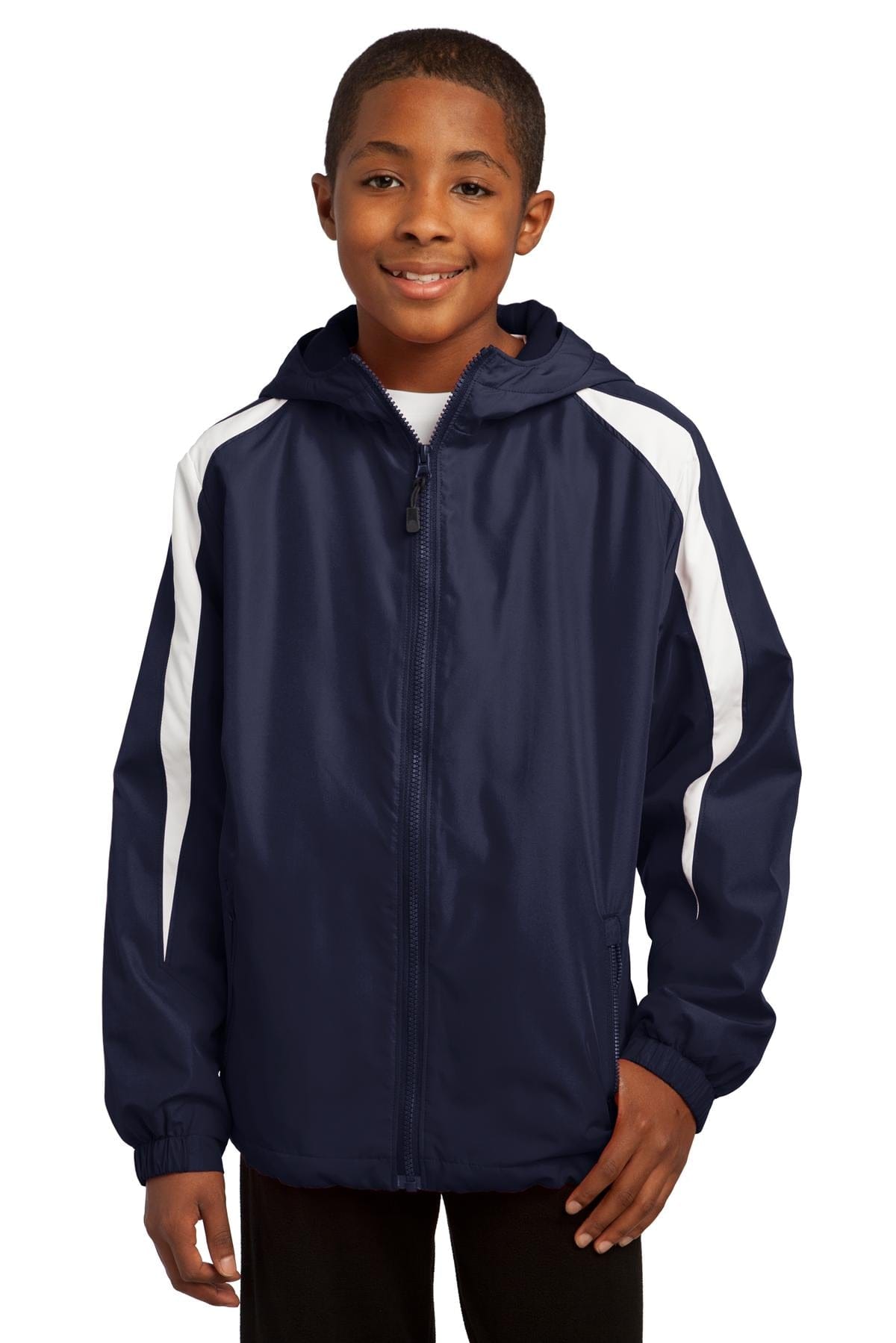 Sport-Tek Outerwear Sport-Tek ®  Youth Fleece-Lined Colorblock Jacket. YST81