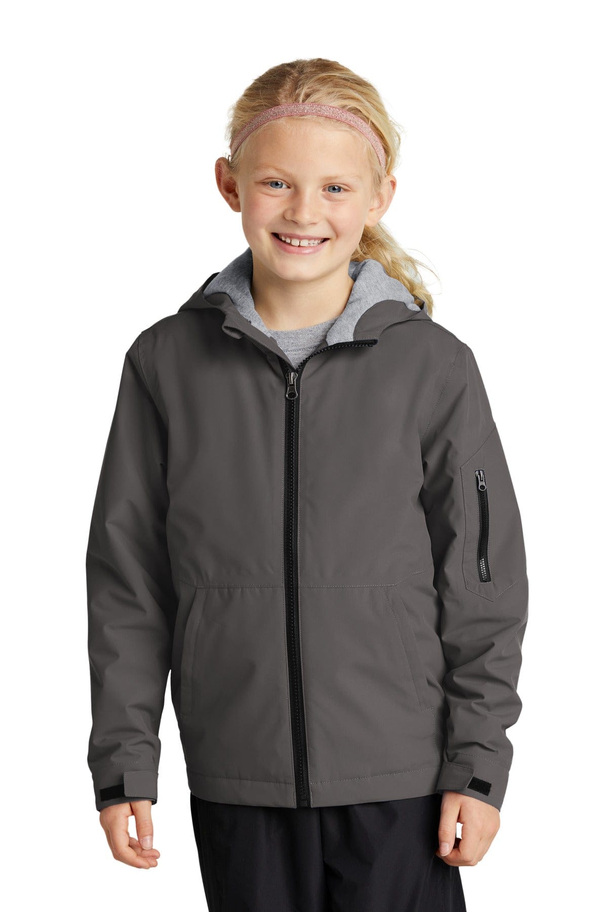 Sport-Tek Outerwear Sport-Tek ®  Youth Waterproof Insulated Jacket YST56