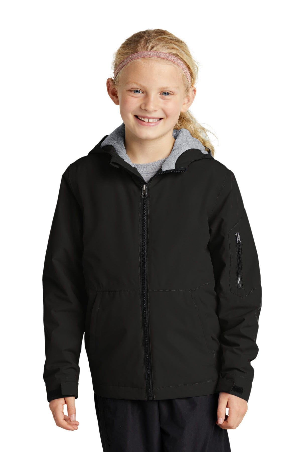 Sport-Tek Outerwear XS / Black Sport-Tek ®  Youth Waterproof Insulated Jacket YST56