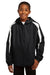 Sport-Tek Outerwear XS / Black/ White Sport-Tek ®  Youth Fleece-Lined Colorblock Jacket. YST81