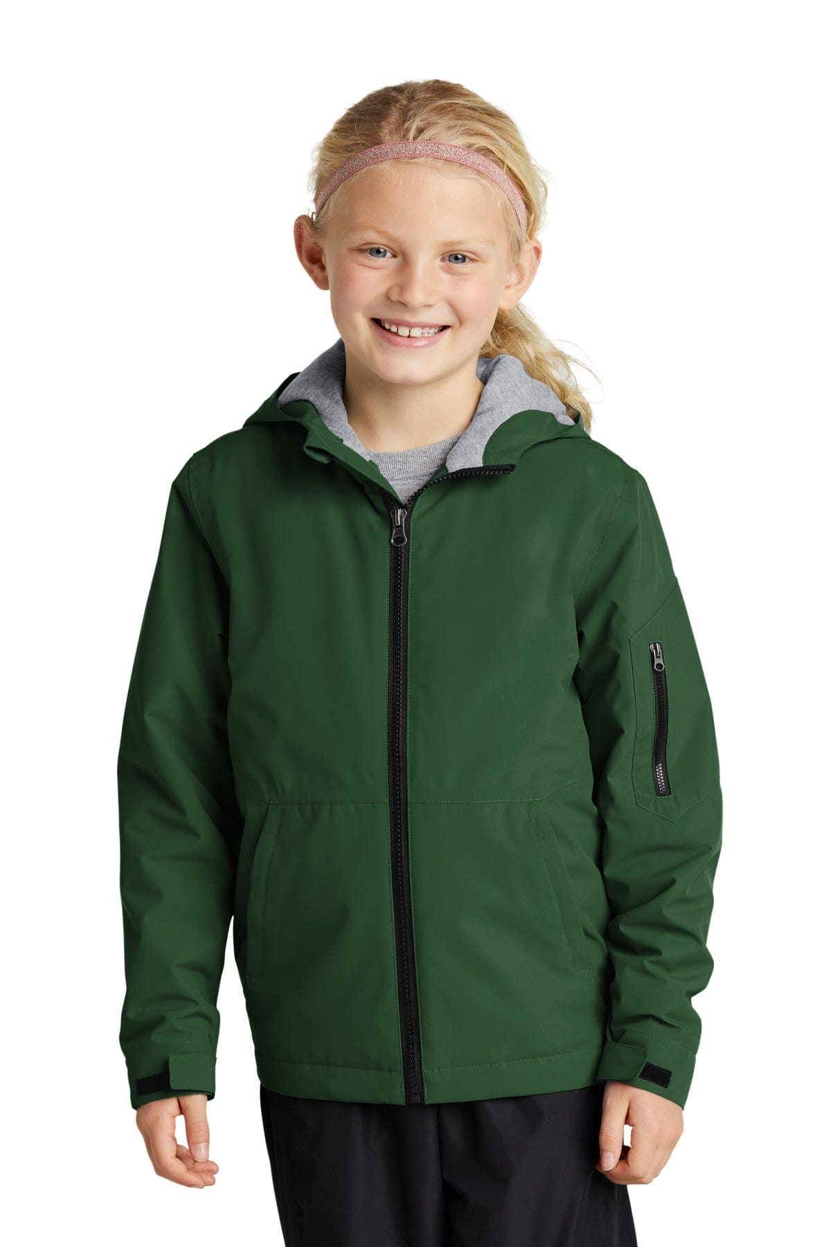 Sport-Tek Outerwear XS / Forest Green Sport-Tek ®  Youth Waterproof Insulated Jacket YST56