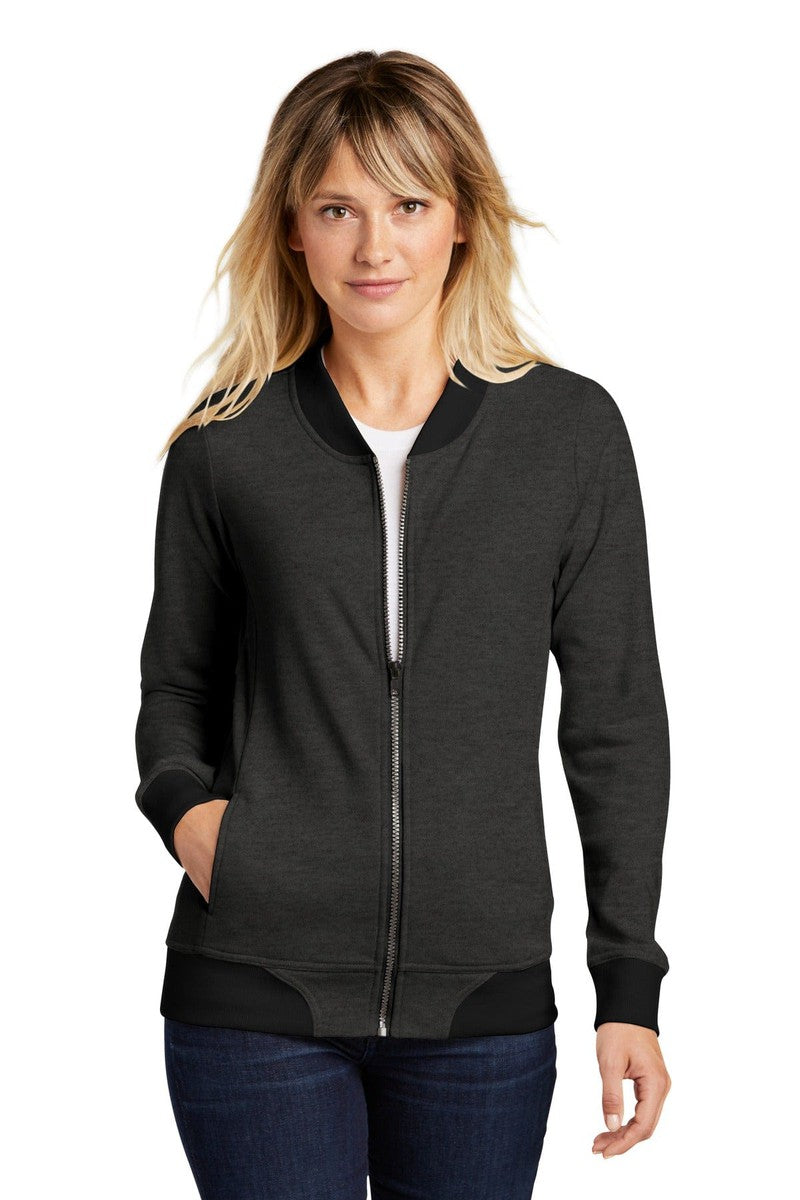 Sport-Tek Outerwear XS / Heather Black Ladies Lightweight French Terry Bomber