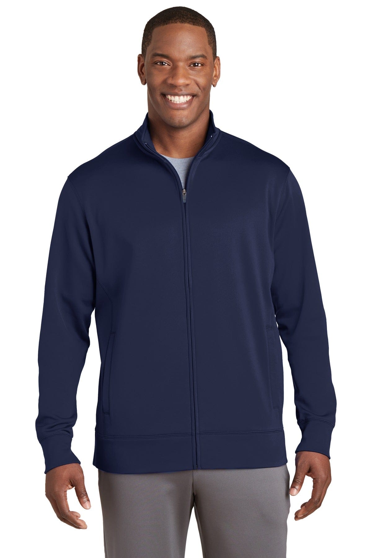 Sport-Tek Outerwear XS / Navy Sport-Tek ST241: Sport-Wick Fleece Full-Zip Jacket