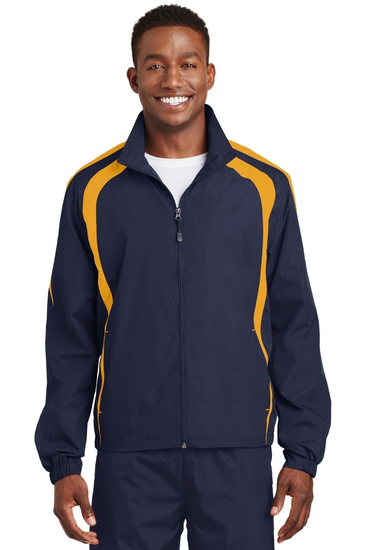 Sport-Tek Outerwear XS / True Navy/ Gold Sport-Tek JST60: Raglan Jacket