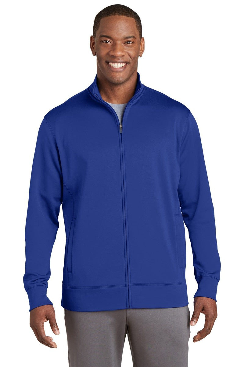 Sport-Tek Outerwear XS / True Royal Sport-Tek ST241: Sport-Wick Fleece Full-Zip Jacket