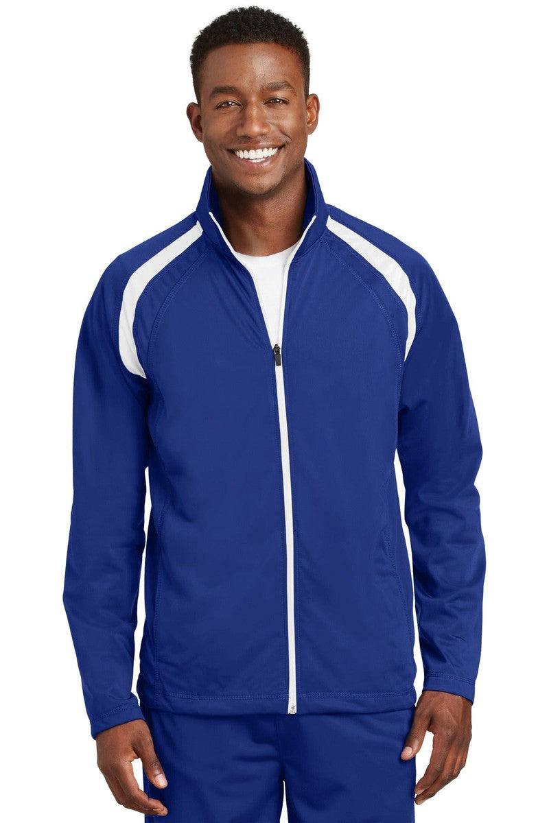 Sport-Tek Outerwear XS / True Royal/ White Sport-Tek JST90: Tricot Track Jacket