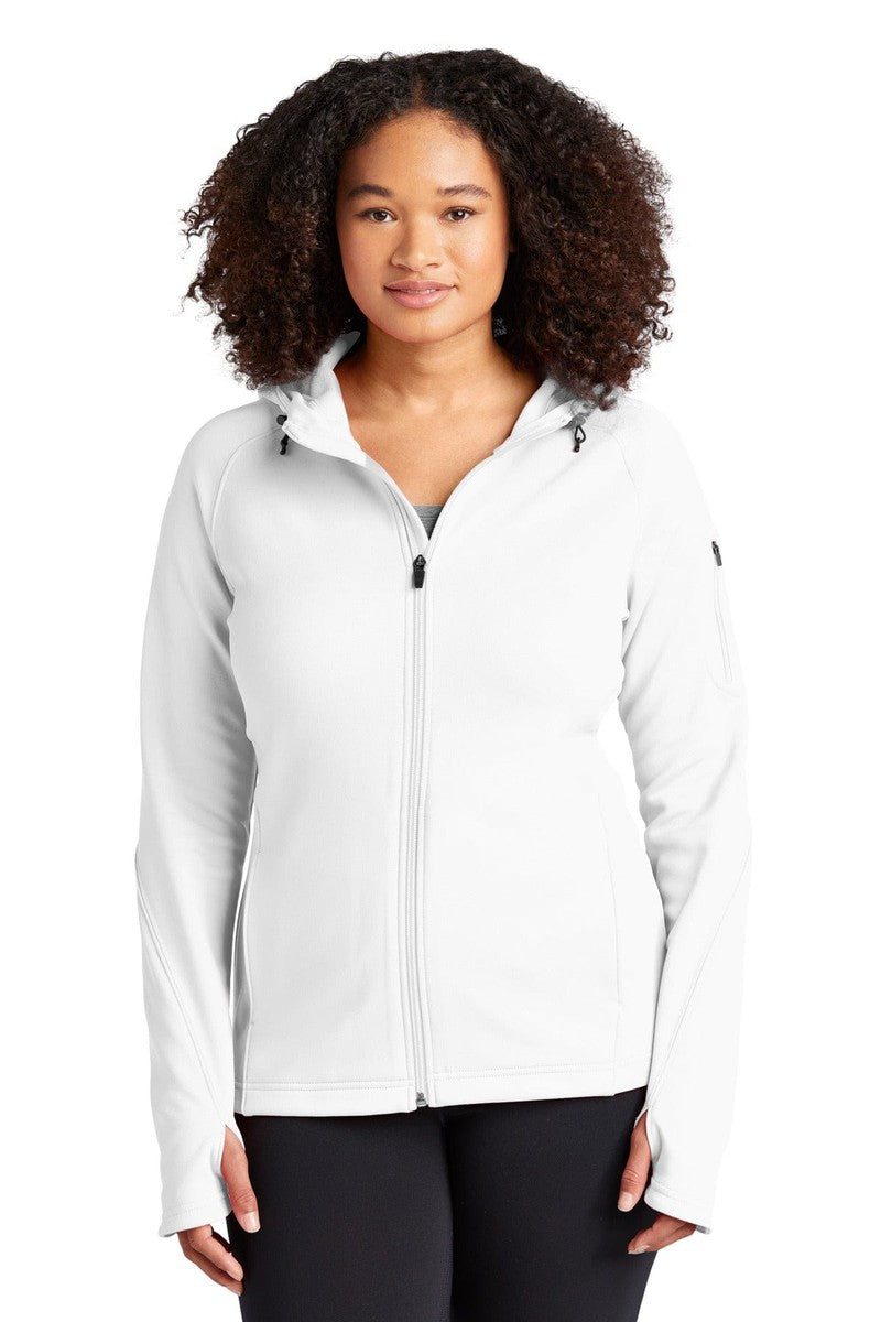 Sport-Tek Outerwear XS / White Sport-Tek L248: Ladies Tech Fleece Full-Zip Hooded Jacket