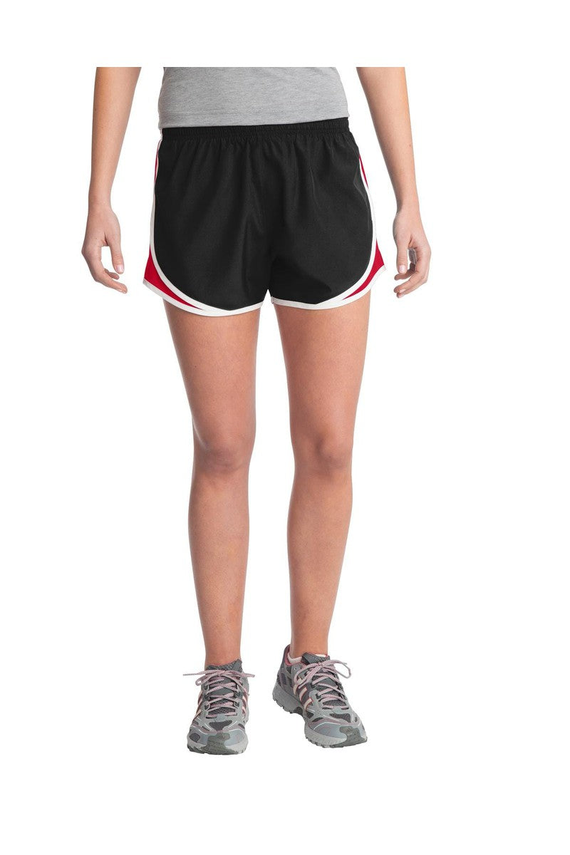 Sport-Tek Pants XS / Black/ True Red/ White Sport-Tek LST304: Ladies Cadence Short