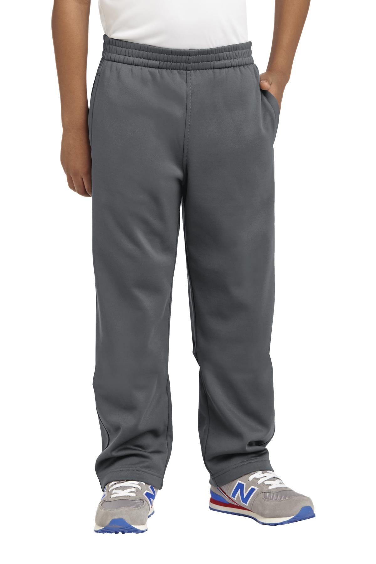 Sport-Tek Pants XS / Dark Smoke Grey Sport-Tek YST237: Youth Sport-Wick Fleece Pant