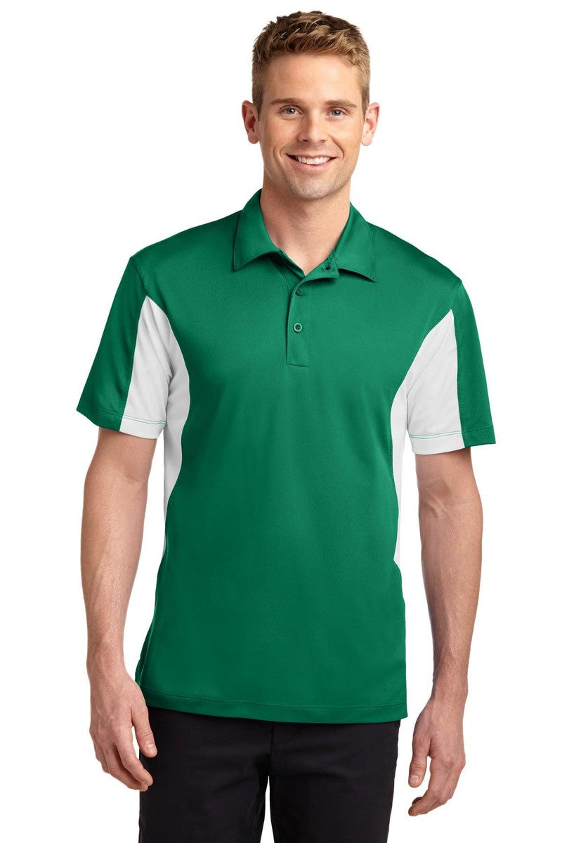 Sport-Tek Polos/Knits 5XL / Kelly Green/ White Sport-Tek ST655: Side Blocked Micropique Sport-Wick Polo