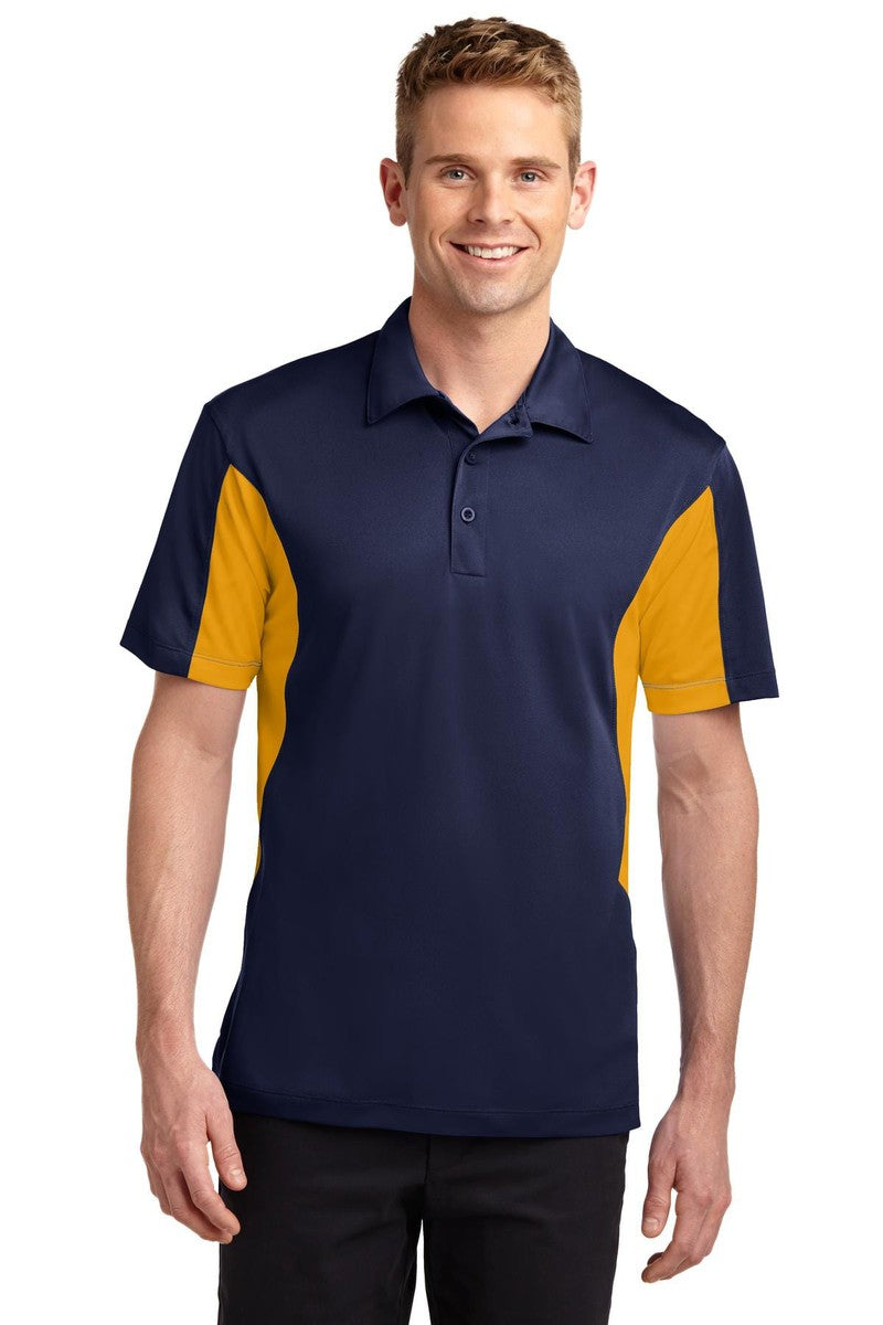 Sport-Tek Polos/Knits 5XL / True Navy/ Gold Sport-Tek ST655: Side Blocked Micropique Sport-Wick Polo
