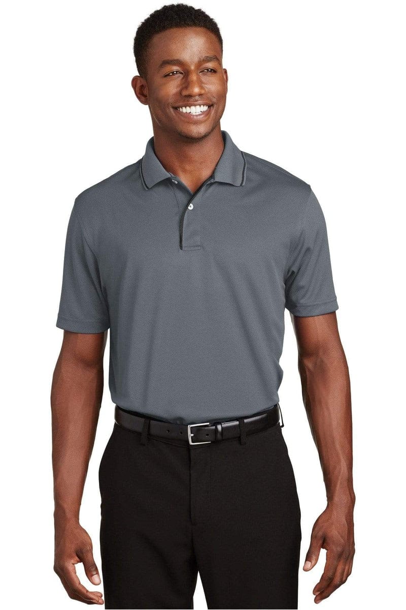 Sport-Tek Polos/Knits Sport-Tek K467: Dri-Mesh Polo with Tipped Collar and Piping