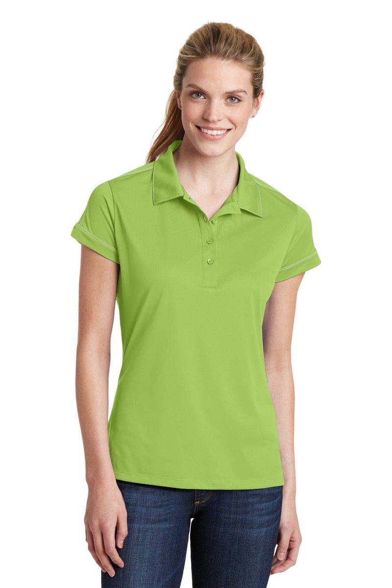 Sport-Tek Polos/Knits Sport-Tek LST 659: Ladies Contrast Stitch Micropique Sport-Wick Polo