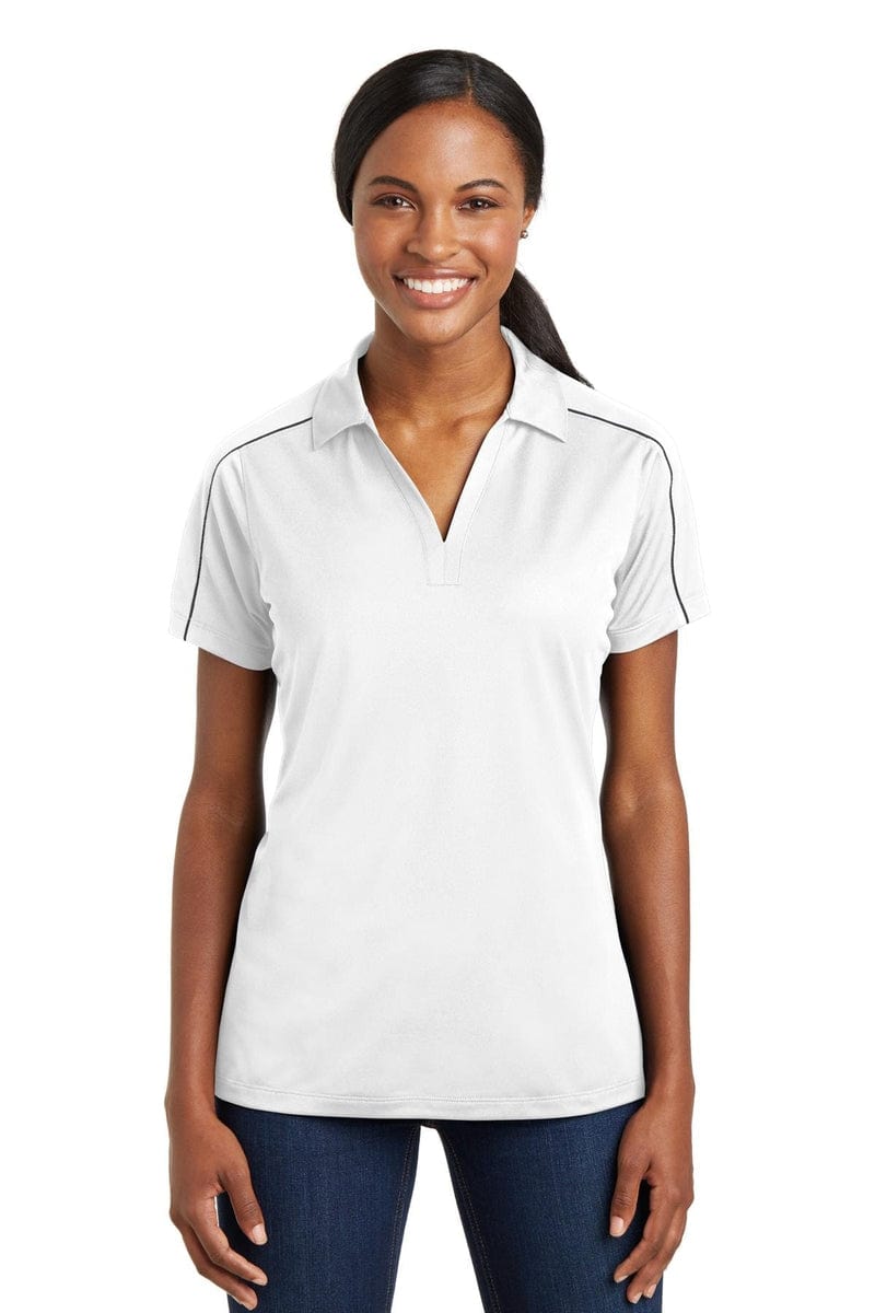 Sport-Tek Polos/Knits Sport-Tek LST653: Ladies Micropique Sport-Wick Piped Polo