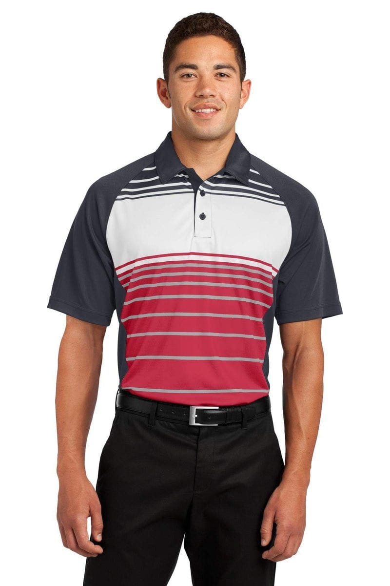 Sport-Tek Polos/Knits Sport-Tek ST600: Dry Zone Sublimated Stripe Polo