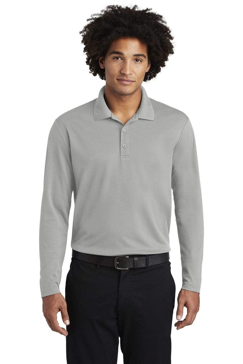 Sport-Tek Polos/Knits Sport-Tek ST640LS: PosiCharge RacerMesh Long Sleeve Polo