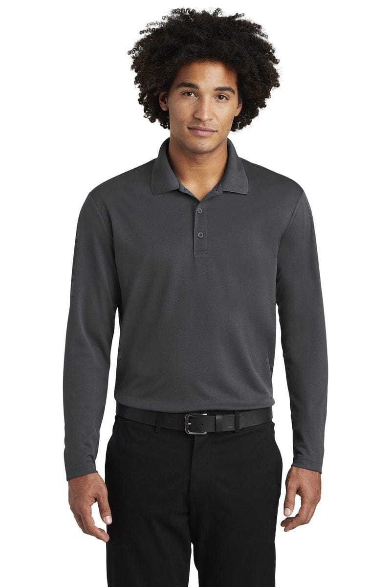 Sport-Tek Polos/Knits Sport-Tek ST640LS: PosiCharge RacerMesh Long Sleeve Polo