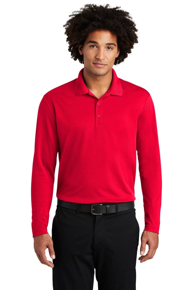 Sport-Tek Polos/Knits Sport-Tek ST640LS: PosiCharge RacerMesh Long Sleeve Polo