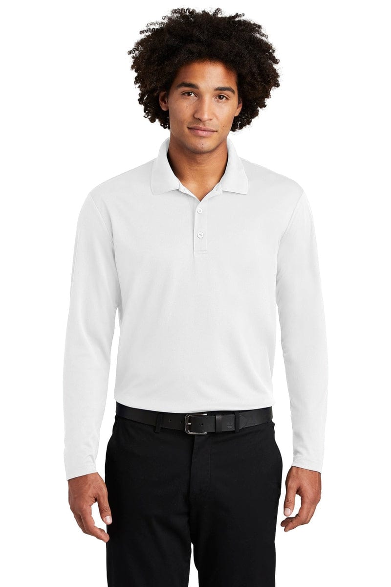 Sport-Tek Polos/Knits Sport-Tek ST640LS: PosiCharge RacerMesh Long Sleeve Polo