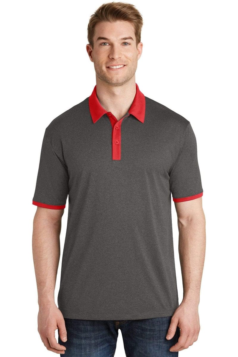 Sport-Tek Polos/Knits Sport-Tek ST667: Heather Contender Contrast Polo