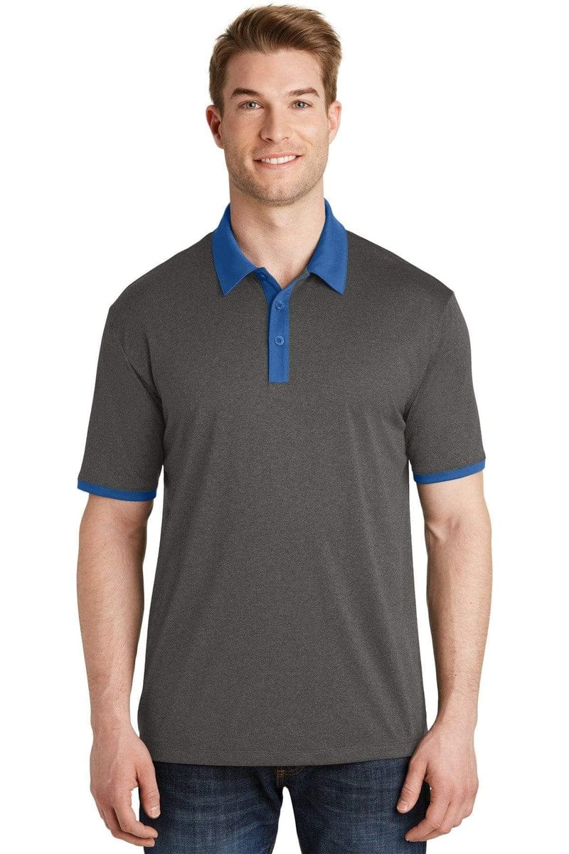 Sport-Tek Polos/Knits Sport-Tek ST667: Heather Contender Contrast Polo