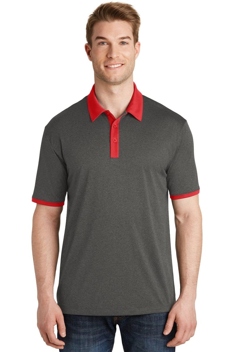 Sport-Tek Polos/Knits Sport-Tek ST667: Heather Contender Contrast Polo