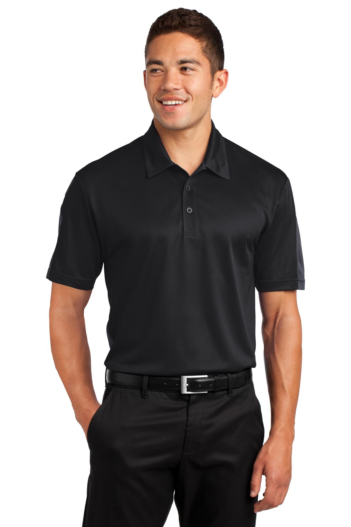 Sport-Tek Polos/Knits Sport-Tek ST695: PosiCharge Active Textured Colorblock Polo