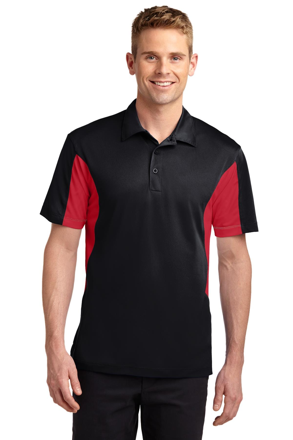 Sport-Tek Polos/Knits Sport-Tek TST655: Tall Side Blocked Micropique Sport-Wick Polo