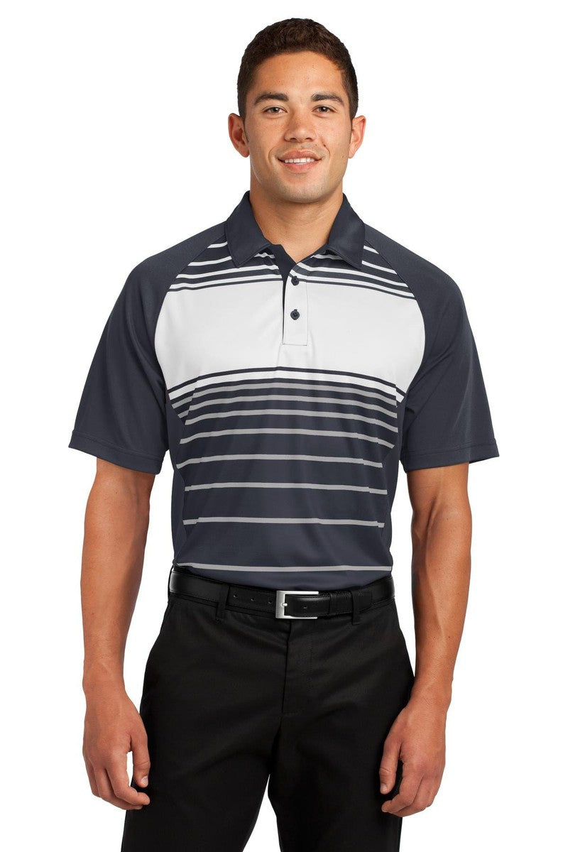Sport-Tek Polos/Knits XS / Black Sport-Tek ST600: Dry Zone Sublimated Stripe Polo