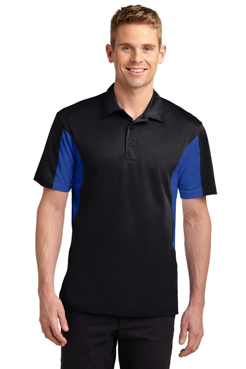 Sport-Tek Polos/Knits XS / Black/ True Royal Sport-Tek ST655: Side Blocked Micropique Sport-Wick Polo