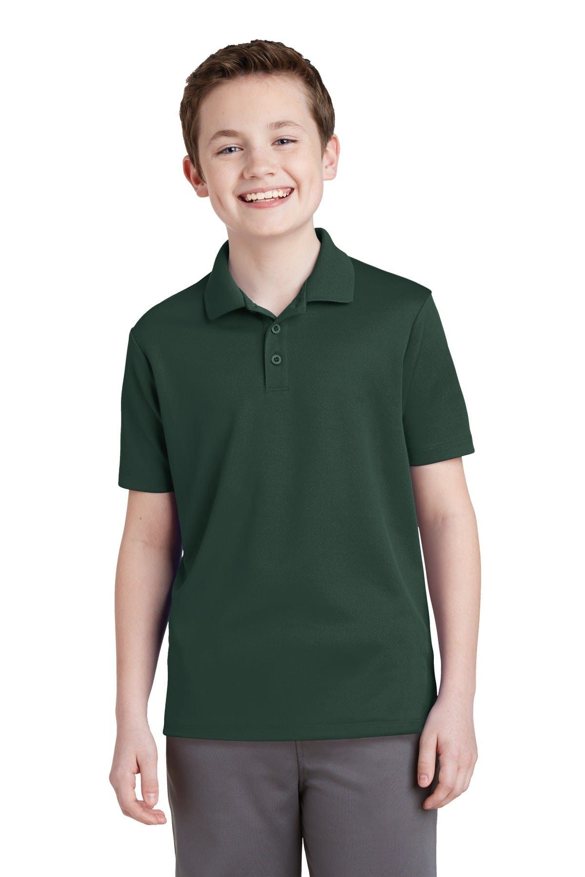 Sport-Tek Polos/Knits XS / Dark Forest Green Sport-Tek YST640: Youth PosiCharge RacerMesh Polo