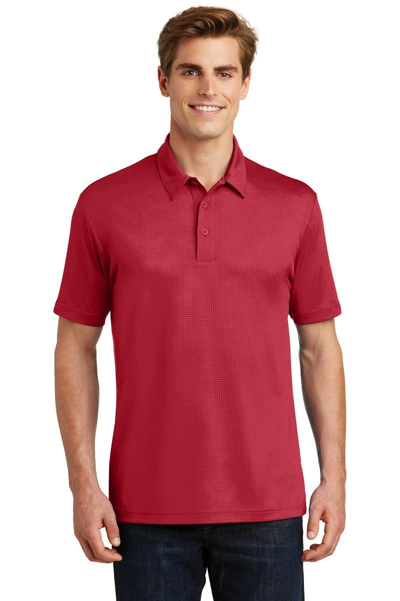 Sport-Tek Polos/Knits XS / Deep Red Sport-Tek ST630: Embossed PosiCharge Tough Polo