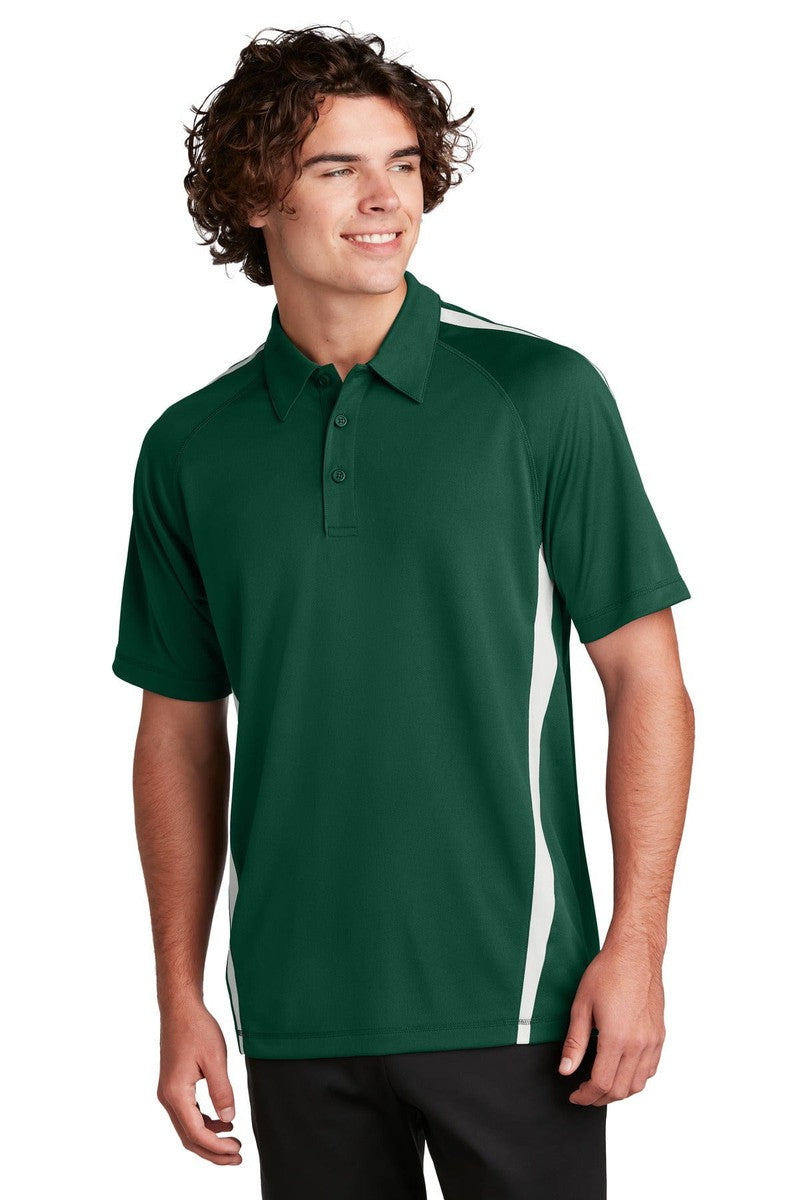 Sport-Tek Polos/Knits XS / Forest Green/ White Sport-Tek ST685: PosiCharge Micro-Mesh Colorblock Polo