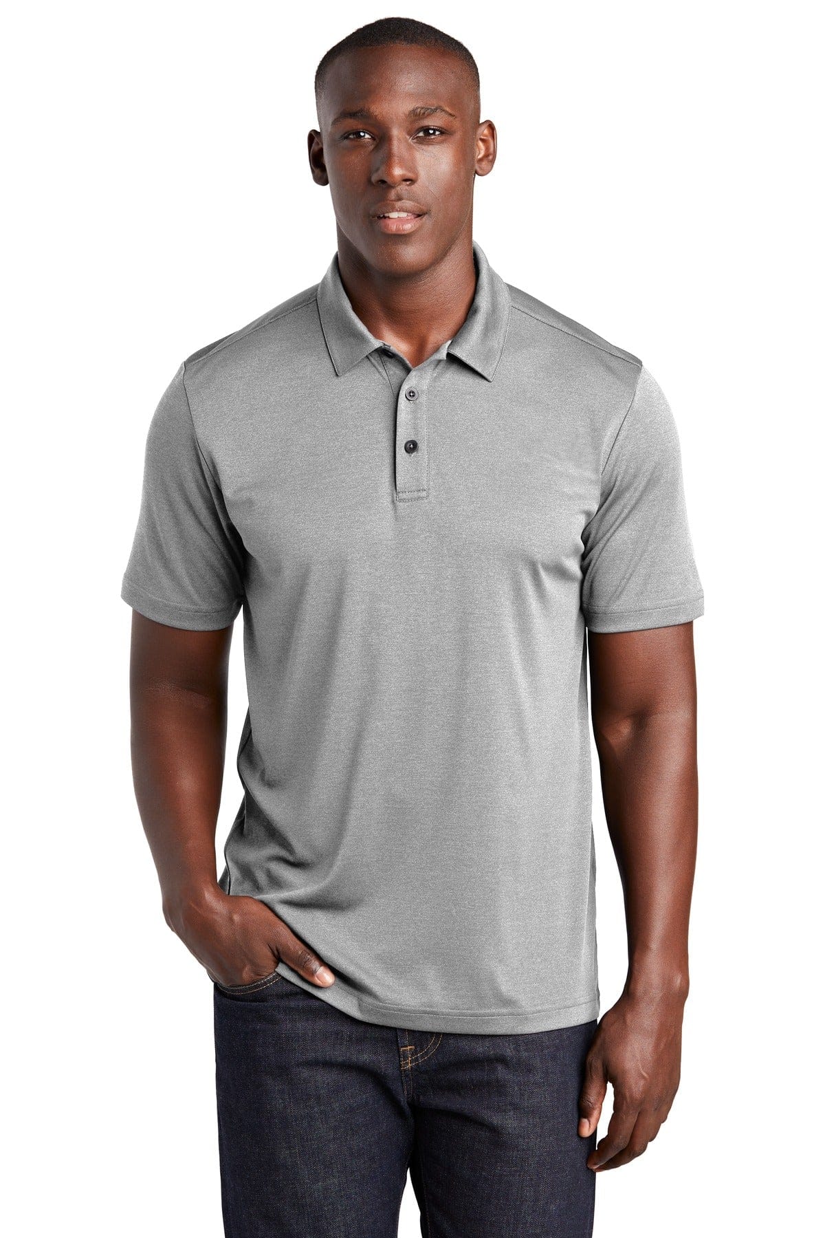 Sport-Tek Polos/Knits XS / Light Grey Heather Sport-Tek Endeavor Polo: ST467