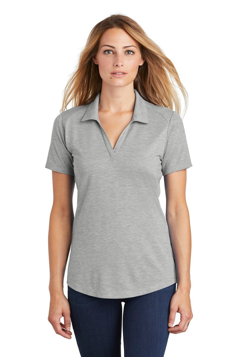 Sport-Tek Polos/Knits XS / Light Grey Heather Sport-Tek LST405: Ladies PosiCharge Tri-Blend Wicking Polo