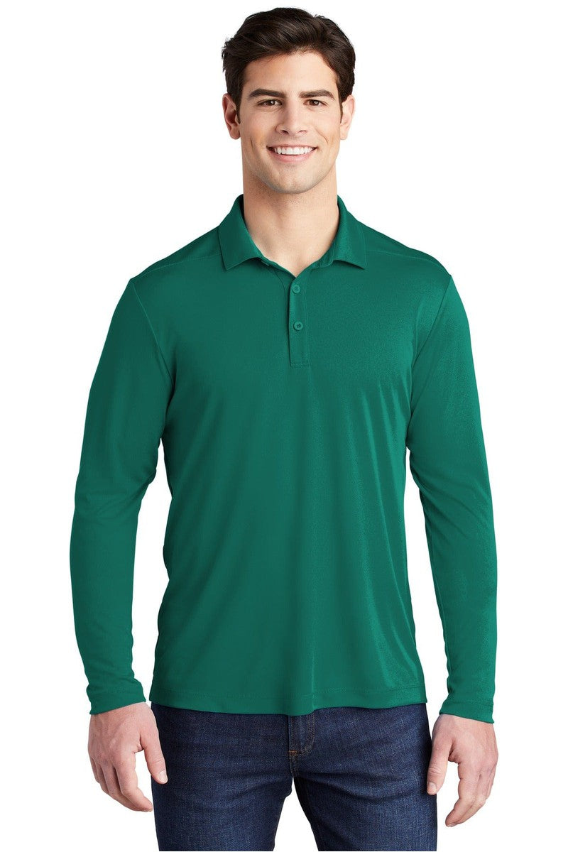 Sport-Tek Polos/Knits XS / Marine Green Sport-Tek ST520LS: Posi-UV Pro Long Sleeve Polo